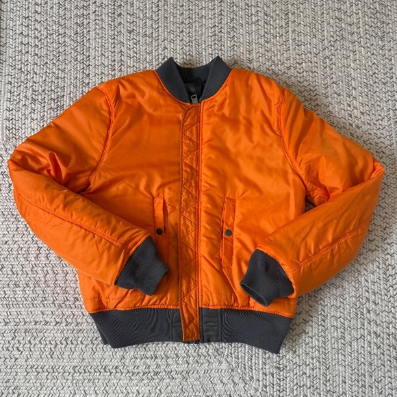 Alpha Industries MA-1 Flight Jacket Bomber Slim Fit Gunmetal Grey Large - Picture 4 of 10